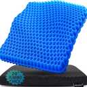 20" Gel Seat Cushion for Long Sitting(Jumbo&Thick) – Office Chair Cushion – Wheelchair Cushions for Pressure Sores – Non-Slip Desk Chair Car Seat Cushion Driving – Sciatica & Back Pain Relief