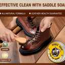 Leather Boot Care Kit, Mink Oil & Saddle Soap for Leather Cleaning & Leather Boots, 6-in-1 Leather Shoe Care Kit