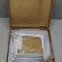 24Pcs 12 x 10 Inch White Shelf Brackets, Heavy-Duty Metal Steel Corner L Brackets for Shelves Shelf, Bookshelf, Garden Boards, Wall Hanging Shelves Decoration Clapboard