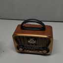 Portable AM FM Radios, Transistor Shortwave Radio Retro Vintage Radios with Loud Speakers, Support USB Power (Copper)