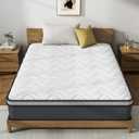 Full Size Mattress,12 Inch Hybrid Full Mattress in a Box-Medium Firm Feel Memory Foam and Individually Pocketed Springs for Pressure Relief, Strong Edge Support & CertiPUR-US,75 x 54 x 12 Inch (White)