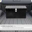 24 Inch Aluminum Tool Box 5 Bar Tread ToolBox for Truck Bed Car Outdoor