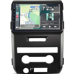 for Ford F150 Radio Upgrade 2009-2012: Android 14 Car Stereo with Wireless CarPlay Android Auto - 9 Inch Touchscreen GPS Navigation Head Unit with Bluetooth 4+64G