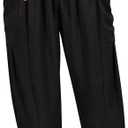 TIYOMI Plus Size Pants for Women Summer Palazzo Harem Pants Drawstring Lightweight Pant with Pockets Loose Casual  (XX-Large, Black)