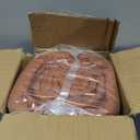 LEAONME Full/ Queen Quilt Set 3 Pieces, Lightweight Burnt Orange/ Rust Bedspread-90''x98'', Soft Microfiber Summer Quilt, Luxurious Warm Coverlet Set for All Seasons (Includes 1 Quilt, 2 Shams)