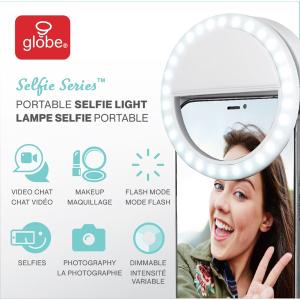 Kroger Globe Electric Battery Operated Dimmable LED Selfie Ring Light Same-Day Delivery or Pickup 