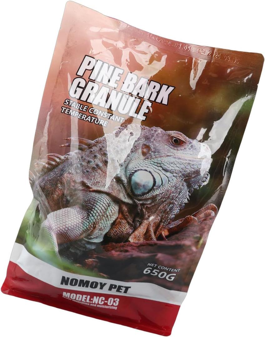 Atyhao Terrarium bark Wood Chips, 650g/bag Small bark Wood Chips Forest Terrain Bark Fine Chips Natural Wood Log Terrain Substrate for Reptiles(L)