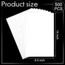 Mepase 500 Sheets Legal Size Cardstock 8.5" X 14" -1 Ream White Paper, 65lb Card Stock Legal Size Printer Paper for Menus Printing, Documents, Programs, Business, Invitations, Diy Cards