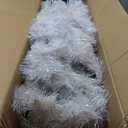 6 ft. White Iridescent Tinsel Artificial Christmas Tree with 792 Branch Tips