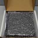 Delta 5-Setting Matte Black Shower Head with H2Okinetic Spray, 6 Inch Square Shower Head, Showerheads, 1.75 GPM Flow Rate, Matte Black 52664-BL