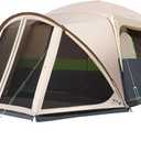 Tents for Camping 10 Person Camping Tent with Screen Porch, Weatherproof Large Cabin Tent with Rainfly and Carry Bag, Family Tent for Outdoor Camping and Backyard, Beige