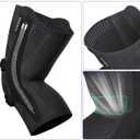 NEENCA Knee Brace for Knee Pain, Compression Knee Support with Patella Tendon Strap & Gel Pads, Side Stabilizers. Knee Sleeve for Meniscus Tear, ACL, PCL, Arthritis, Joint Pain Relief, Runner, Workout (X-Large, Upgraded Version - Carbon Black)
