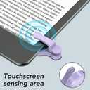 Remote Control Page Turner for Kindle Paperwhite Oasis Kobo eReaders,Kindle Clicker Page Turner Accessories for iPhone,iPad, Android Tablets Reading Novels,Camera Video Record&Shutter Selfie (Purple)