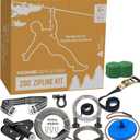 Hyponix Zip Line Kit for Kids and Adults, Outdoor & Backyard Zipline 200 ft, 200' Quick Setup Zipline Kit