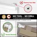 LazBlinds Cordless Cellular Shades, No Tools No Drill Light Filtering Honeycomb Shades Pleated Blinds for Windows, 21'' W x 64'' H, Mocha