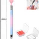 2026 Automatic Refillable Wax Pen, Diamond Art Painting Pen with Wax,Diamond Art Accessories Refillable Wax Pen for Diamonds Arts Nail DIY Craft(Gradient Blue)