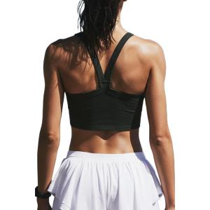 Ribbed Cropped Workout Top Fitted Stretch Yoga Tank Tops for Women (Black, M)