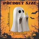 Halloween Decorations Ghost Figurine, Funny Scary Ghost Decorations, Spooky Halloween Home Party Decor Indoor, Cute Ghost Figurines for Home, Office, Desk Decor (A)