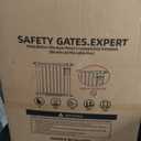 41 Inch Tall Baby Gate Auto Close Dog Gate Adjustable 29.92"-43.71" Wide Pressure Mounted Walk Through Swing Pet Gate for Doorways (White, 29.92"-43.71" Wide)