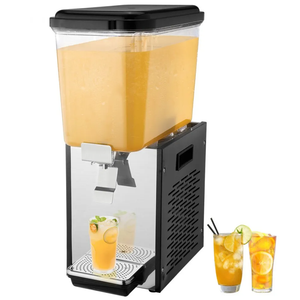 VEVOR Commercial Beverage Dispenser 18L, Count of 1 Tank Cold Juice Ice Drink Dispenser