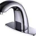 Charmingwater Touchless Bathroom Sink Faucet, Motion Automatic Sensor Faucet with Hole Cover Plate, Chrome