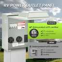RVMATE RV Temporary Power Outlet Panel with Breaker, ETL Listed 20 30 50 Amp RV Receptacle, RV Electrical Outlet Panel for RV, Camper, Travel Trailer