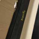 ELAFROS Extra Large Heavy Duty Utility Cart 39.9 x 24.6 Inch - Work Cart Big 2-Tier Plastic Rolling Service Cart with Deep Shelves, 6 Inch Casters, 550 lbs Capacity, Black