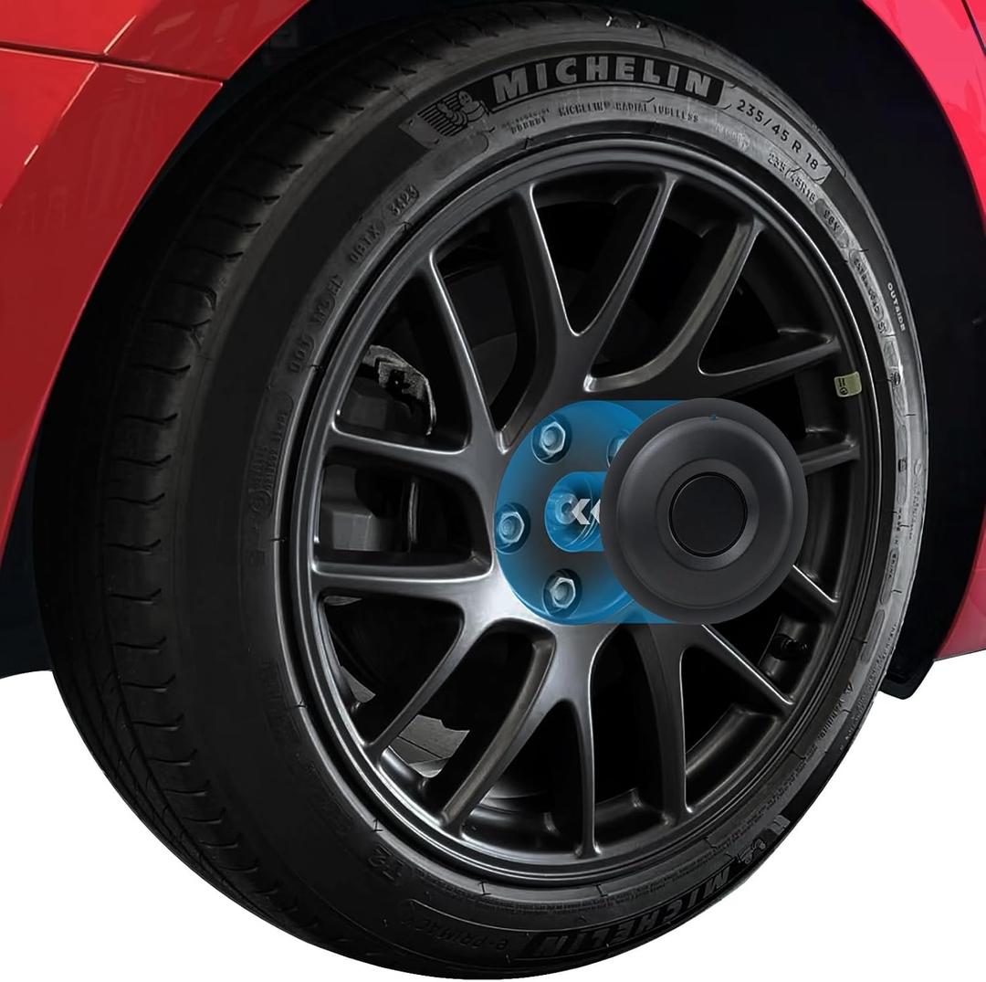 Wheel Center Cap for Tesla Model 3 2024 2025 Highland Wheel Hub Caps Wheel Center Cover Model 3 Replacement Exterior Accessories - Set of 4, 18 Inches