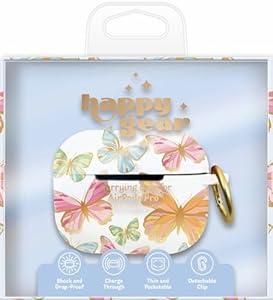 Happy Gear Silicone AirPods Pro Case Cover – Protective Shockproof & Dustproof AirPod Cover Case with Keychain - Printed Designs Compatible with AirPods Pro