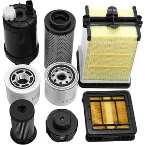 7286322 7343102 Engine Oil Filter and Air Filter Service Kit Fit for Bobcat S450 S510 S530 S550 S570 S590 S595 S630 S650 T450 T550 T590 T595 T630 T650, Replace 7221933 7012303 6686926 7221934