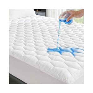 GRT Full Mattress Protector Waterproof, 100% Waterproof Quilted Fitted Mattress Pad, Noiseless Hollow Cotton Mattress Cover, fits up to 18" Deep, Dust Proof White