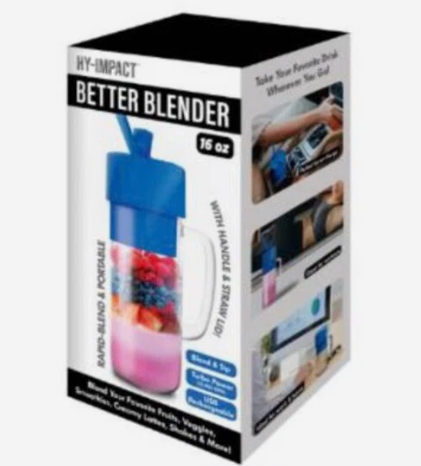 Better Blender Turbo Power USB Rechargeable 16 Oz