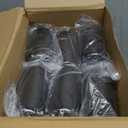 Zubebe 36 Pcs Plastic Travel Bottles with Disc Top Flip Cap Empty Refillable Squeeze Travel Containers for Shampoo Lotions Cream Toiletries Liquid Body Soap (Brown, 8 oz)