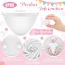 8 Pcs Baby Shower Games Bridal Shower Games Funny Activities Balls Included Funniest Baby Shower Game for Boy or Girl How Many Plushies Can You Catch in Your Diaper(White)
