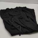 LAMISSCHE Womens Casual Strapless Jumpsuits off the Shoulder Summer Rompers Sleeveless One Piece Outfits with Pockets (X-Small, Black)