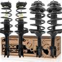 171404 171405 171406 171407 Complete Front Rear Struts Coil Spring Assembly Compatible for 2000-2006 Hyundai Elantra Front & Rear Set of 4 Replacement Shock Absorbers