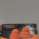 Acumobility Massage Ball Roller 2 Pack - Trigger Point - Massage Balls Massage Roller Ball - Foot Massage Ball - Physical Therapy Ball (Orange)