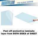 Mifflin-USA Flexible Clear Plastic Sheet (18x24 x 0.03 inch, 5 PK), PET is Similar to Plexiglass & Acrylic Yet Lightweight & Thin, Poster Frame Glass Replacement, General Household Use, Easy Cut