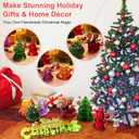 Vesici Christmas Resin Mold Kit Include 10 Pcs Silicone Molds Tools Set with Glitter Powder Cups Sticks Droppers Holiday Epoxy Casting Molds for DIY Xmas Crafts Ornaments Decorations