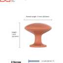 homdiy 10 Pack Cabinet Knobs Orange Drawer Knobs Solid Knobs, Cabinet Hardware Knobs for Kitchen Cabinets