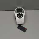 GiveBest Programmable Space Heater with LED Display, Remote Wall Outlet Electric Heater with Thermostat and Timer for Home Office Bathroom Indoor Use, Small Plug in 450 Watt Heater, ETL Listed