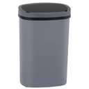 Kitchen Trash Can with Lid, 13 Gallon Automatic Garbage Can for Bathroom Bedroom Home Office 50 Liter Touch Free High-Capacity Brushed Waste Bin, Gray