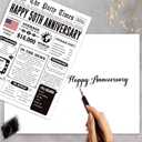 6 x Happy 50th Anniversary Card Gifts for Women Men, Jumbo 50th Wedding Anniversary Cards Gift for Husband Wife, Retro 50 Year Old Anniversary Decoration for Couple