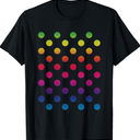 September 15th dot Day Multicolor Rainbow Polka dot T-Shirt M