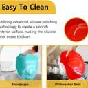Magikichen Silicone Crock pot Liners,Slow Cooker Liners, 6-7 Quart Oval Reusable Crock pot Divider Insert,BPA-Free, Dishwasher Safe