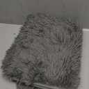 Merelax Fluffy Shaggy Small Area Rug, Dark Grey 2x3 Doormat Door Rugs for Bedside Christmas Decor, Mini Fuzzy Plush Throw Rug, Soft Non-Slip Entryway Shag Catpet for Livingroom Holiday Home Aesthetic