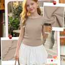 Girl’s Short Sleeve Shirts | Lettuce Trim, Boat Neck Tops, Summer Casual Tee, Basic Cute T-Shirts, 5-16 Years