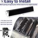 Flavorizer Bars Grill Parts Replacement for Weber 7635, Spirit 200 Series, Spirit E-210, S-210, E-220, S-220, 3 Pack 15.3" Porcelain Steel Heat Plates Shield with Front Control Panels