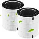 2 Pack Filter Replacement Compatible With Sans Air Purifier Filter For Afloia Max/Mage/Mage Pro Air Purifier, For Air-Honati, For Rosewill Rhap-20001/Rhap-20002