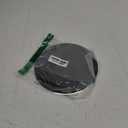 HONKID Metal Aluminum Mouse Pad, Thin Hard Mousepad, Double Sided Waterproof Fast and Accurate Control Mousepad for Laptop, Computer and PC, Office, Round Black (7.9L x 7.9W inches)